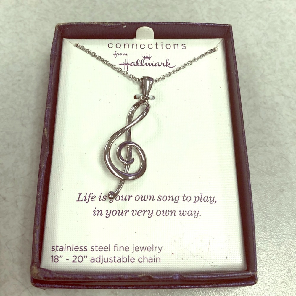 NIB, Stainless Steel Music Note.
